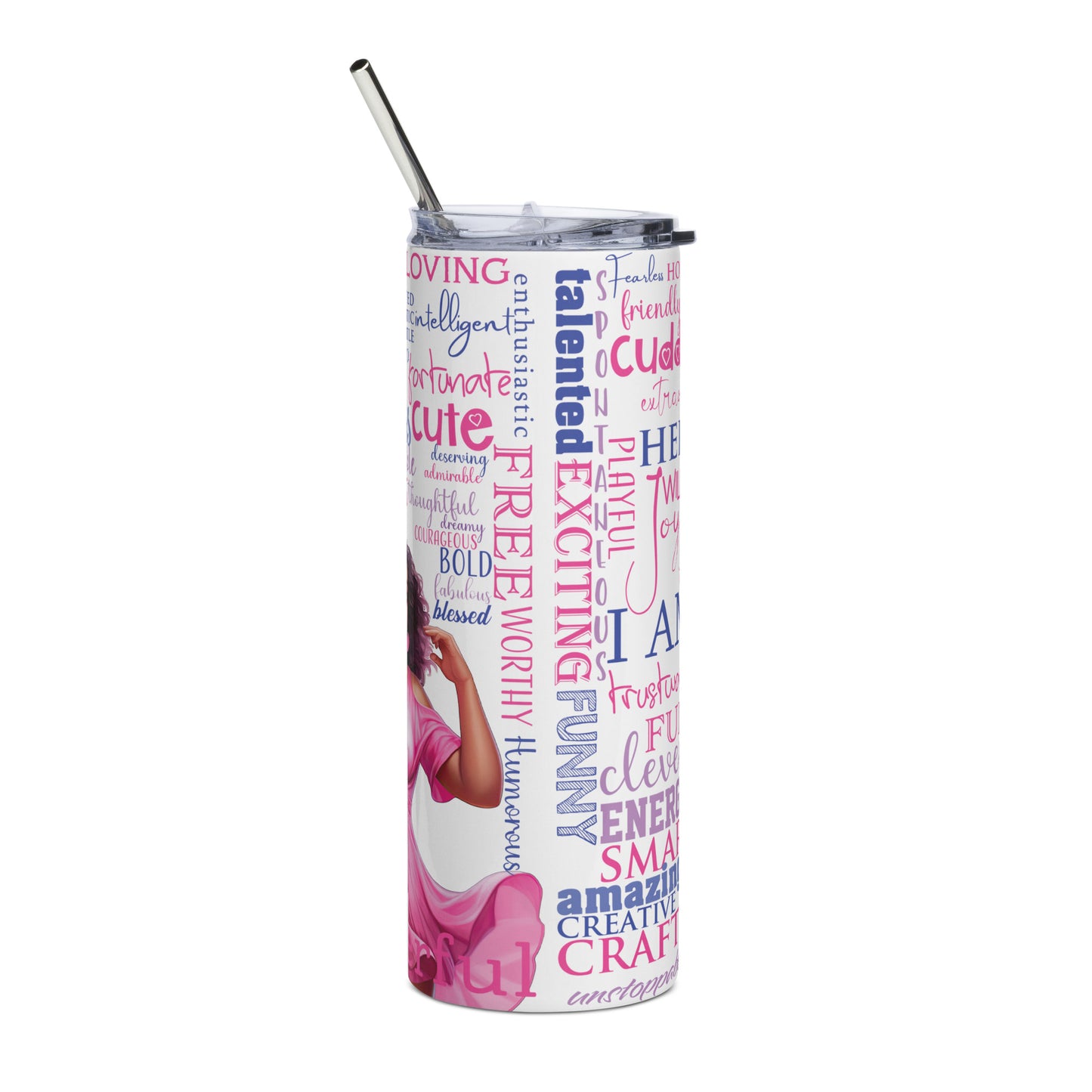 Positive Vibes Stainless Steel Tumbler
