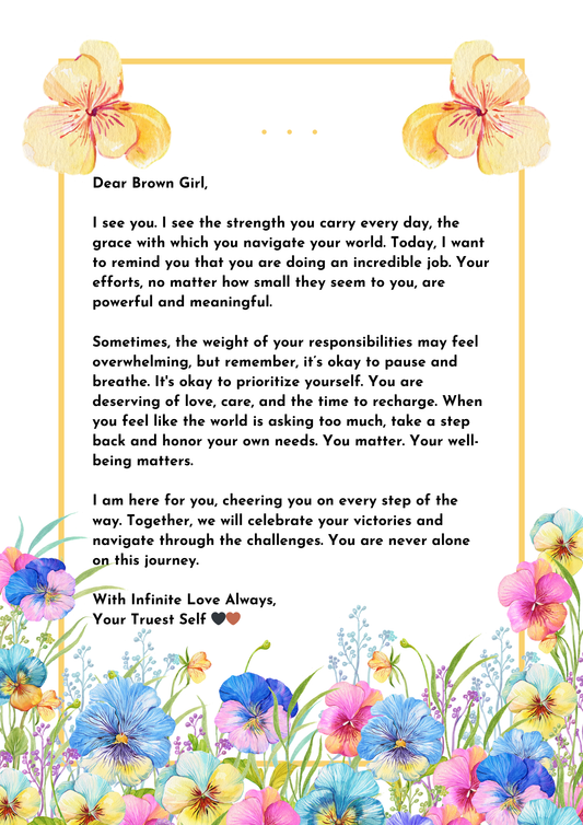 Letters of Love Affirmation Letter (Digital - Email only)