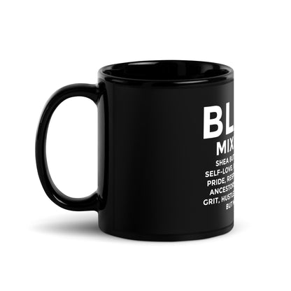 "Black Mixed With" Glossy Ceramic Mug