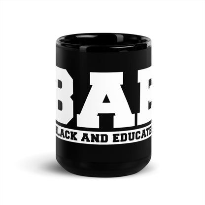 BAE Black and Educated Glossy Ceramic Mug