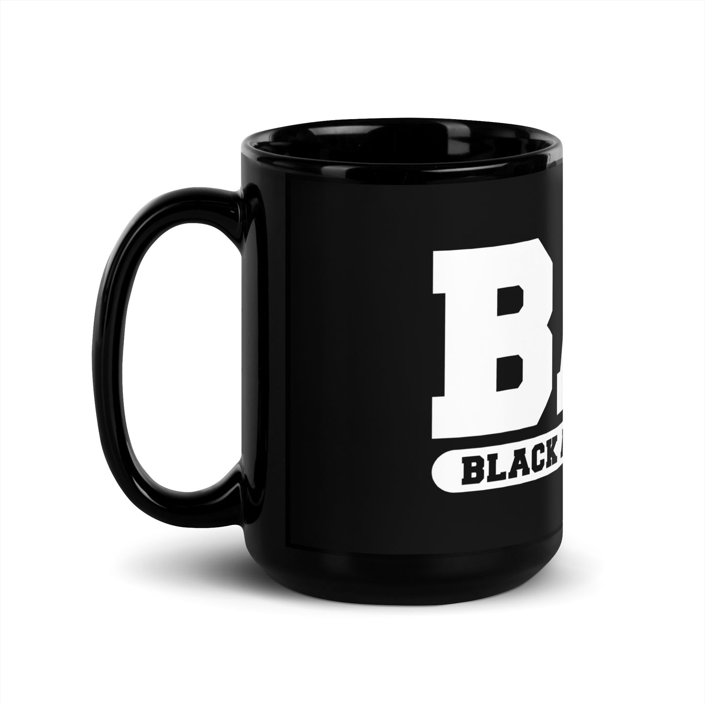 BAE Black and Educated Glossy Ceramic Mug