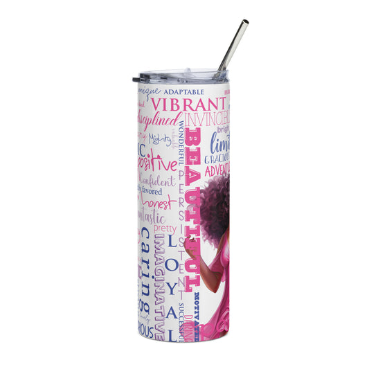 Positive Vibes Stainless Steel Tumbler