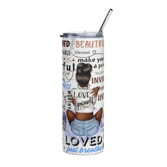 Love Yourself Stainless steel tumbler